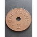 1966 Zambia One penny