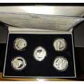 SA BIG 5 silver medallion proof set