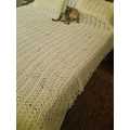 Crotcheted bed-cover