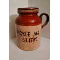 Vintage  Stoneware Pickle Jar 3 Litre
