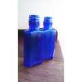 Fine pair of Otto Landsberg cobalt blue glass snuff bottles