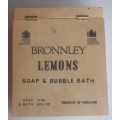 Bronnley lemons soap & bubble bath wooden box