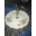 Porcelain cake plate made in England