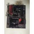 AMD 6 Core CPU + Asus Gaming Pro Motherboard+ 8GB DDR3 Ram and CPU cooler