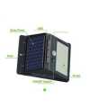 Solar powered LED wall light