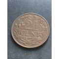 1948 Munt Van Curacao Netherlands 2 1/2 Cent