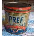 Vintage Pref powdered whole milk tin
