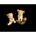 Pair of Baby Girls Figurine