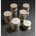 A Quantity of 112 Old South African 20c Coins