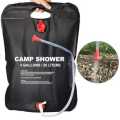 Portable solar camping shower
