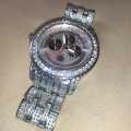 ICED OUT WATCH (SILVER PLATED)