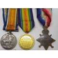 Trio  World War 1 Medals Issue to TA Dreyer see picture's