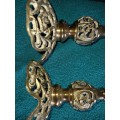 Vintage Pair of brass candle sticks