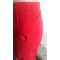 RED CAPRI PANTS BY  MAINE  - LIKE NEW