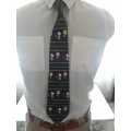 Vintage Men`s Neck Tie Charly Brown and Snoopy