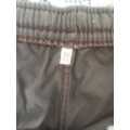 STRONG GOOD QUALITY 100% MEN`S COTTON BROWN SHORTS TWO POCKETS - SIZE XL - NEW NO LABEL