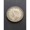 1939 Silver New Zealand Sixpence