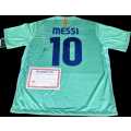 LIONEL MESSI Hand Signed Jersey Autographed Authentication