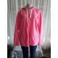Bright Pink Ladies  Hoody Zipper Top by Real Clothing - LIKE NEW- 14/38/XXL