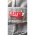 GREY/BLACK SHAPE PANTS BY MAZEN