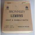 Bronnley lemons soap & bubble bath wooden box
