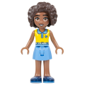 Lego NEW- Friends Aliya - Yellow Top Medium Blue Skirt Dark Blue Shoes