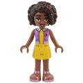 Lego NEW - Friends Aliya - Medium Lavender Top Yellow Skirt Metallic Pink Sanda