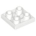 Lego NEW - Tile Modified 2 x 2 Inverted~ [White]