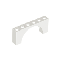 Lego Used - Arch 1 x 6 x 2 - Medium Thick Top without Reinforced Underside~ [White]
