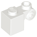 Lego NEW - Brick Modified 1 x 1 with Scroll with Hollow Stud~ [White]