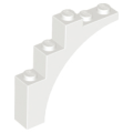 Lego NEW - Arch 1 x 5 x 4 - Continuous Bow~ [White]