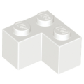 Lego Used - Brick 2 x 2 Corner~ [White]