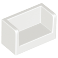 Lego NEW - Panel 1 x 2 x 1 with Rounded Corners and 2 Sides~ [White]