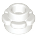 Lego NEW - Plate Round 1 x 1 with Flower Edge (5 Petals)~ [White]