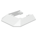 Lego Used - Wedge 6 x 6 Cutout (Train Roof)~ [White]