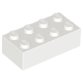 Lego Used - Brick 2 x 4~ [White]