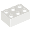 Lego NEW - Brick 2 x 3~ [White]