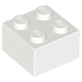 Lego Used - Brick 2 x 2~ [White]