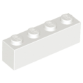 Lego Used - Brick 1 x 4~ [White]