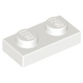 Lego NEW - Plate 1 x 2~ [White]