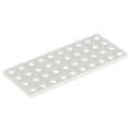 Lego Used - Plate 4 x 10~ [White]