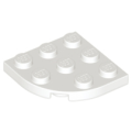 Lego NEW - Plate Round Corner 3 x 3~ [White]
