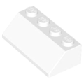 Lego Used - Slope 45 2 x 4~ [White]