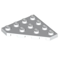 Lego NEW - Wedge Plate 4 x 4 Cut Corner~ [White]