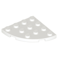 Lego NEW - Plate Round Corner 4 x 4~ [White]