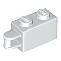 Lego NEW - Brick Modified 1 x 2 with Bar Handle on End - Bar Flush with Edge~ [White]