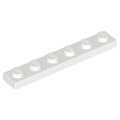 Lego NEW - Plate 1 x 6~ [White]