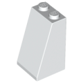 Lego Used - Slope 75 2 x 2 x 3 - Solid Studs~ [White]