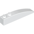 Lego NEW - Slope Curved 6 x 1~ [White]