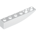 Lego NEW - Slope Curved 6 x 1 Inverted~ [White]